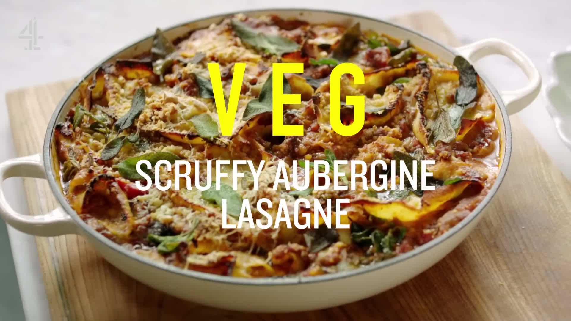 Scruffy Aubergine Lasagna - A Comforting Twist on a Classic Dish