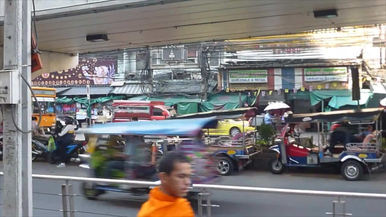 Monks in Bangkok Streets