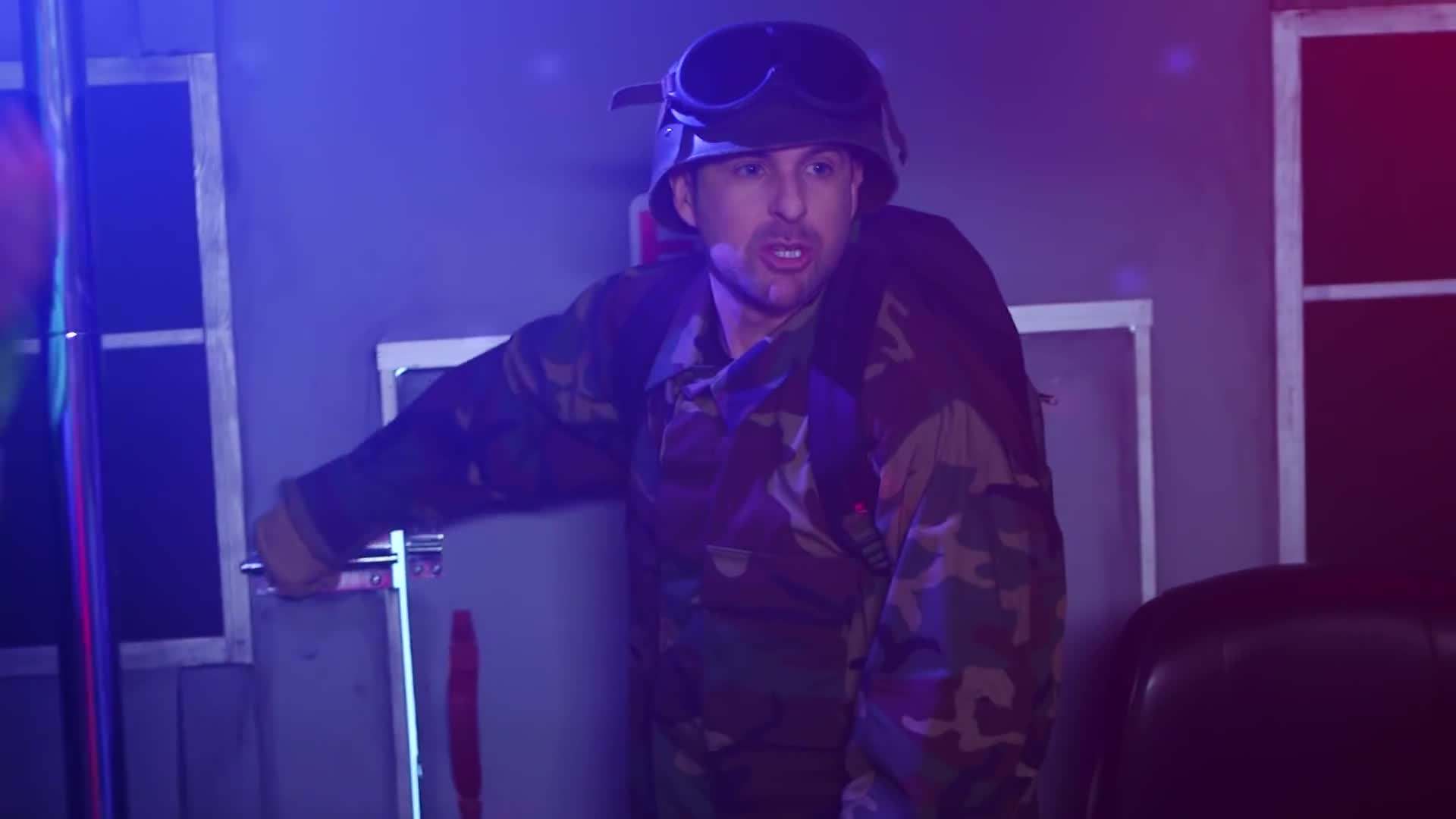 The Cast Embracing the Battle Royale Spirit